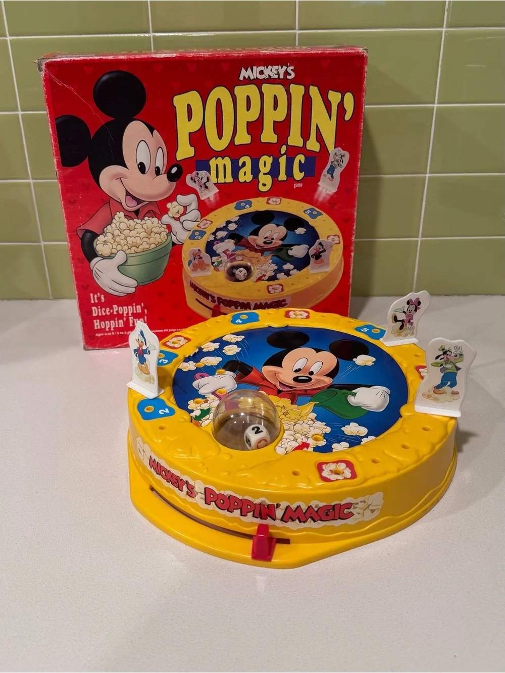 Vintage 1991 Mickey's Poppin' Magic game by Parker Brothers